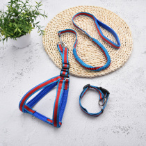 Dog traction rope anti-explosion punching vest style walking dog rope large medium size small dog teddy gold wool dog chain sub-item ring