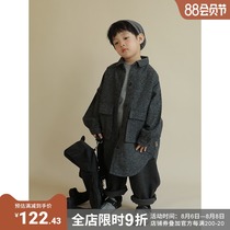 oddtails boys  shirt 2021 spring and autumn new childrens Korean version of the big childrens long-sleeved jacket long-sleeved top
