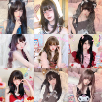 Mouthwash Wig Women Nature Realistic Liu Helolita Nets Red Korean Style Roll Hair Repair Face Jk Everyday Headgear Style