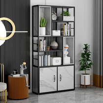 Nordic wrought iron light luxury partition rack office floor locker living room creative multi-layer bookshelf display rack