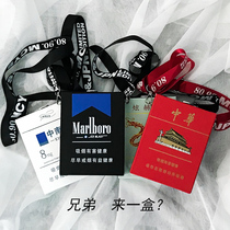 Creative cigarette box bag funny strange strange mobile phone crossbody backpack funny send girlfriend girlfriend sand sculpture gift ins