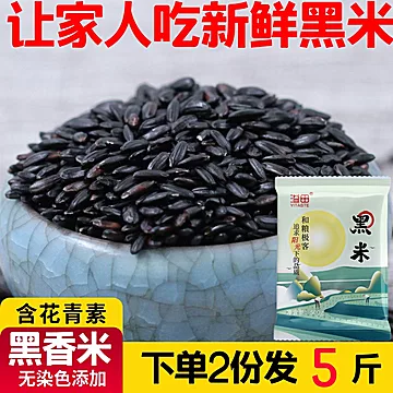 新米【拍两份5斤】东北黑米500g*5袋[10元优惠券]-寻折猪