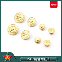 Golden Button Golden Button shirt buttoned Western suit buttoned with large buckle small button