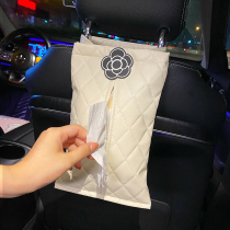 Car towels box light and luxurious seat back Creative car Tissue Bag Decorated Car Pumping Paper Hanging Type Containing Box Cute