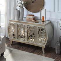 Light luxury sideboard Villa living room decoration cabinet Nordic simple entrance cabinet wall wine cabinet