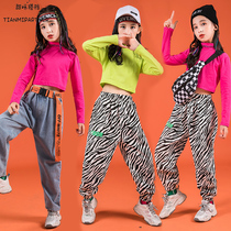 Girl Jazz Dance Plays Out of the New Child Street Dance Autumn Clothing New Childrens Street Dance Suit Girl Walking Show Hip Hop Skills