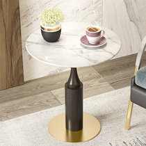 Nordic marble edge A few mini small coffee table Living room household sofa corner a few bedside round light luxury small round table