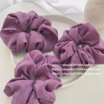 Taro purple Light purple large intestine hair ring Hair rope Large cloth ring ins Korean rubber band