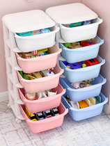 Extra large thick plastic storage box box household storage box toy finishing box snack drawer type storage cabinet