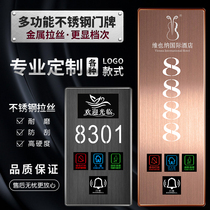Hotel luminous house number Custom guest room with light room brand house number high-end electronic door display LED display