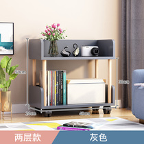 Childrens Toy Bookshelf Two-in-one Shelves Mesh Red Creativity mobile with wheel floor small short finishing shelf