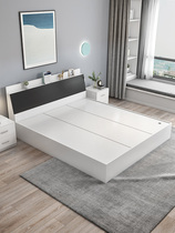 Tatami bed 1 5m board bed Multi-function double bed 1 8m Modern simple high box storage bed Storage bed