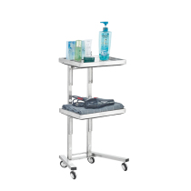 New stainless steel beauty salon hairdresser hairdresser hair folding tool cart hair salon special ironing car
