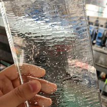 Fine grinding ultra-white bubble brick glass brick transparent square partition wall Crystal brick bar light transmissive outdoor curtain wall landscape wall