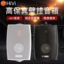 Wheay VA4-OS Wall-mounted Sound 4 Inch High Power Horn Fixed Resistance High Fidelity HIFI Stereo Hanging Wall Speaker