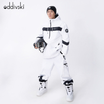 odivski new ski suit menswear suit veneet specialized waterproof and air-proof plus heat skier loose tide