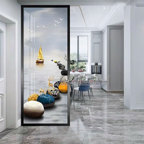 Nordic simple modern living room glass screen partition wall Light luxury entrance to the home to block the household bedroom small apartment type