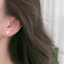 925 Silver Four - Blade Ear Nails 2020 New Tide Little Handy Wind Web Red Ear