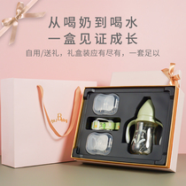 NO 1BABY baby bottle PPSU wide mouth baby anti-flatulence duckbill water cup Big child baby anti-fall nozzle gift box