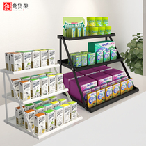 Supermarket cash register small shelf convenience store front desk display stand bar snack gum display rack commercial