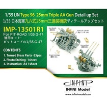 (INFINI IMP-13501R1)1 35 IJN Type 96 25mm three-mounted gun modified parts