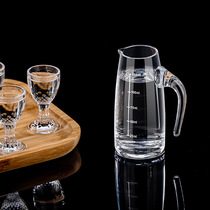 White wine cup set Glass wine splitter Small spirits cup One-bite cup Bullet cup Hotel household high-legged wine glass