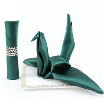 Western-style napkin cloth mouth cloth Hotel household napkin Hotel banquet square napkin cloth seat towel Restaurant wipe cup napkin