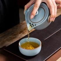 Ruyao express cup one pot one cup portable travel tea cup tea set small set household individual single simple