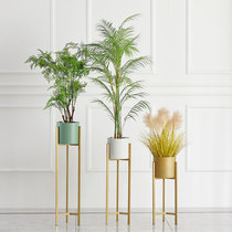 Nordic Art Flower Racks Minimalist Ground Style Metal Shelve Interior Decoration Flowers Shelf Green Lori Chandelia Flower Racks