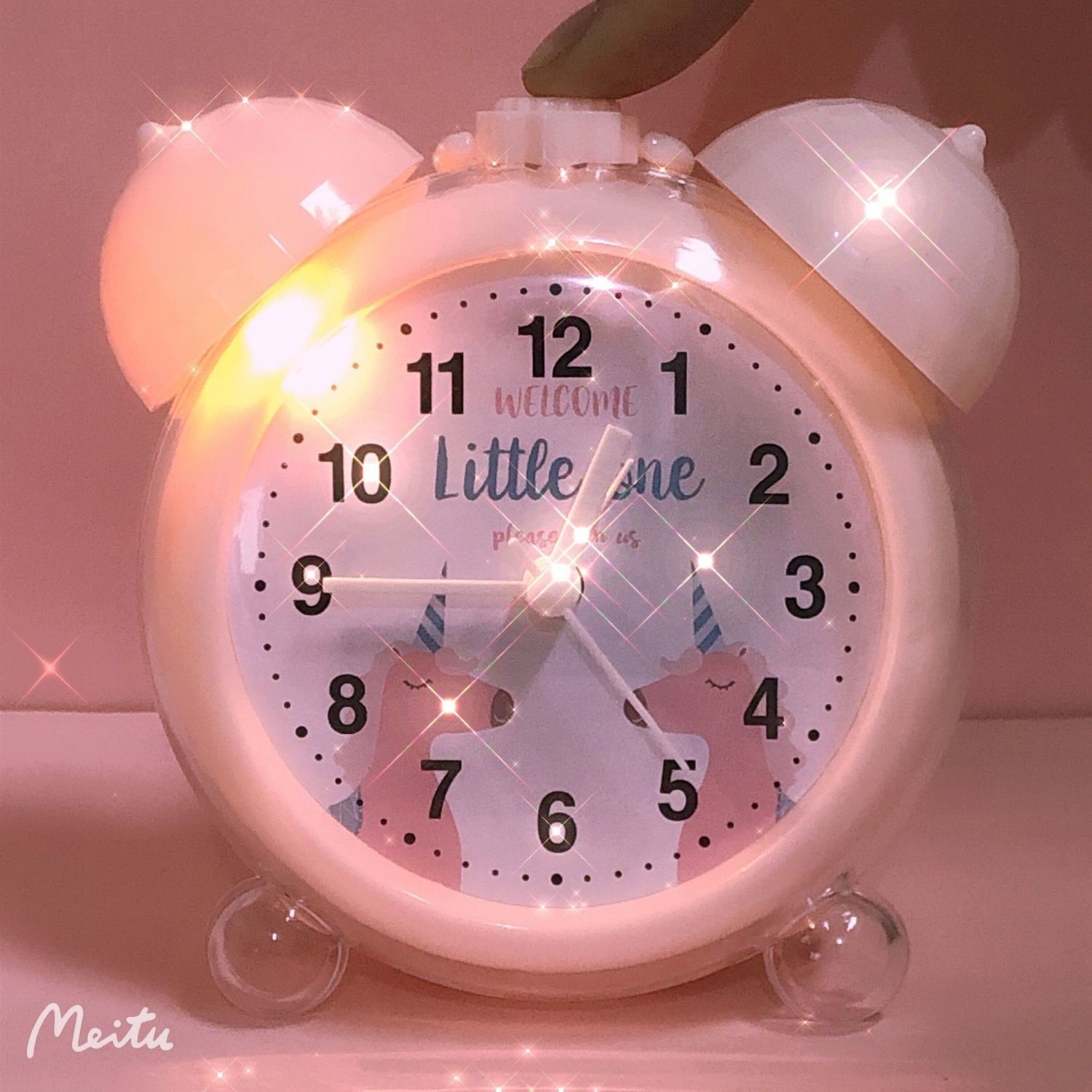 Alarm clock get up artifact Primary School students alarm bell Net red super loud cute girl heart children cartoon sound Junior High School