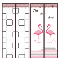 Summer air conditioning door curtain Bedroom magnetic windshield anti-air conditioning heat insulation Household transparent kitchen fume partition free punching