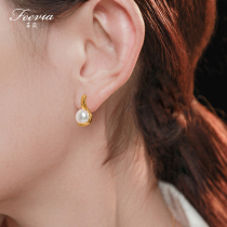 2020202020new 925 sterling silver freshwater pearl earrings female temperament earrings earrings earrings ear hangings advanced sense