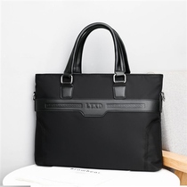 File bag dual use new mens bag waterproof Oxford cloth shoulder bag shoulder bag business portable briefcase men