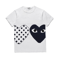 PLAY COMME des GARCONS Chuo Pau Ling CDG Wave Point Caring for men and women with short sleeve T-shirts