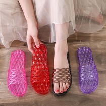 Mother slippers female crystal plastic rubber shoes old-fashioned slippers bathroom non-slip deodorant quick-drying wear-resistant sandals and slippers