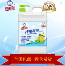 White cat lemon mint wash and finish 5kg bottles 10 catty of refreshing A type of formula washable fruits and vegetables to dispel the smell and remove the oil