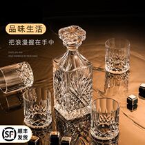 Millet With Pint Atmosphere Sense Wine Glasses Wine Bottle Decanter Wine With Wine Pot Lavish Whisky Foreign Wine Glass Water Crystal Glass