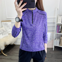 Outdoor couple quick-drying T-shirt mens sports running outfit breathable large size long sleeve T-shirt gym can be customized LOGO