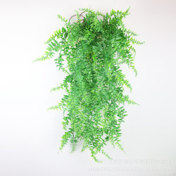 Wall hanging Persian grass rattan simulated green plants artificial hanging ferns plastic grass rattan hotel wedding decoration