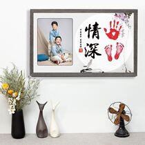 Hand Foot Love Deep Brother Girl Print Clay Characters Painting Brother Babys Birthday Photos Feet Girl Prints Full Moon 100 Days of Souvenir Photos