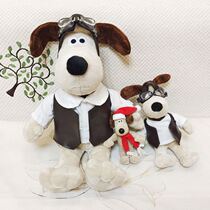 UK Gromit Super Invincialless Palm Door Dog Doll Pilot Plush Toy Ugly Cute Girl Day Gift