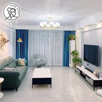 Three thousand gold curtains modern simple light luxury 2021 New flannel blackout bedroom living room finished sound insulation and heat insulation