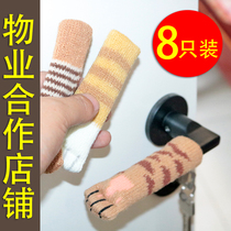 Winter door handle jacket security door large room door handle wool thread protection sleeve cute suede cloth art not antistatic