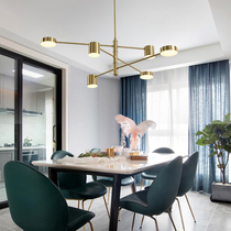 Nordic all-copper creative bedroom about personality living room dining room lights postmodern light luxury designer chandelier