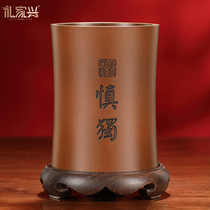 Pure Copper Desk Pen Holder Pendulum Pieces Caution Unique all copper Handicraft Creative Practical delivery to lead a friend Business Gift