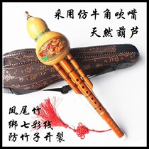 Gourd silk musical instrument Beginner c tune down b tune Children beginner Beginner students Adult zero-based self-study Hulusi