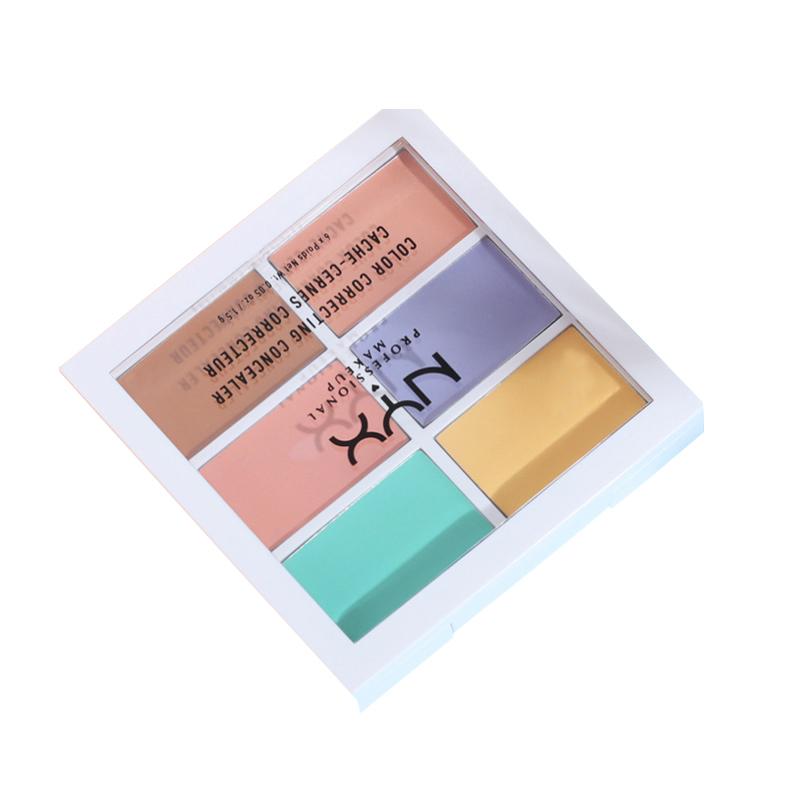 现货美国nyx六色遮瑕盘3cp高光修容遮瑕