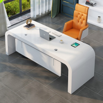 Desk Minimalist Modern Office Women Executives President Managers and chairs Home Easy single Baking Paint Boss Table