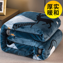 Winter thickened milk velvet blanket warm lamb velvet multifunctional velvet blanket spring and autumn air-conditioning towel quilt bed