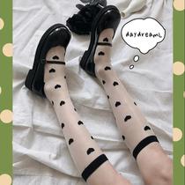 Lolita Soft Sister Japanese Transparent Glass Filament Lolita LovesCare Spring and Summer Thin Set of Small Carried Small Socks